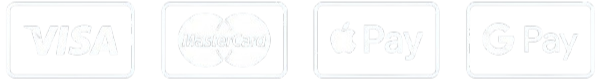 Supported Payments: Visa, MasterCard, Apple Pay, Google Pay